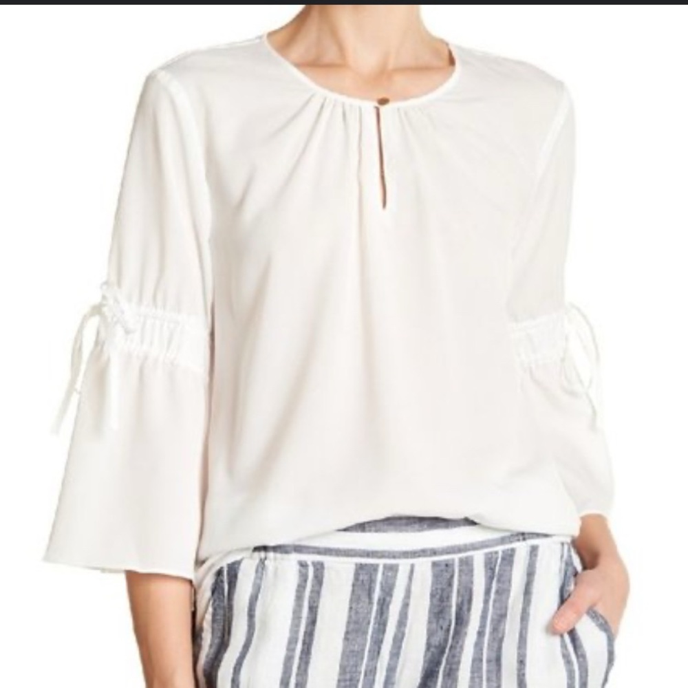NWOT Ellen Tracy white blouse, size Small - Picture 3 of 6